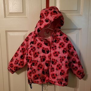 Pink Lady Bug 3-in-1 winter coat